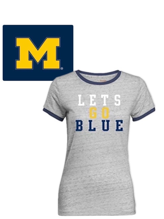 camp david Tops - NWT [camp david] Michigan Wolverines NCAA Go Blue Short Cap Sleeve Tee Women’s S